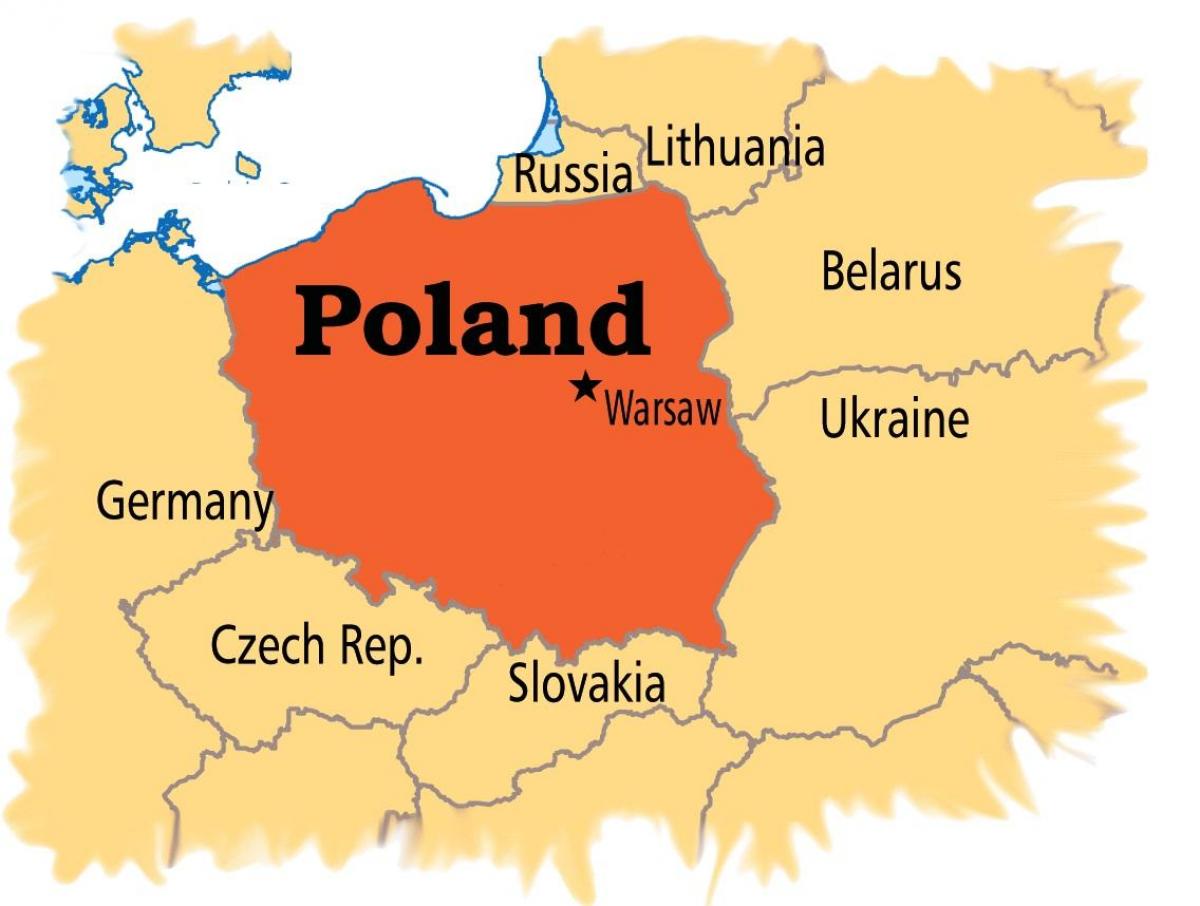 Warsaw dalam peta