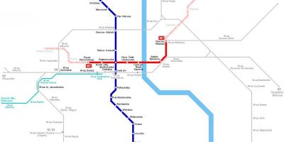 Metro peta Warsaw poland