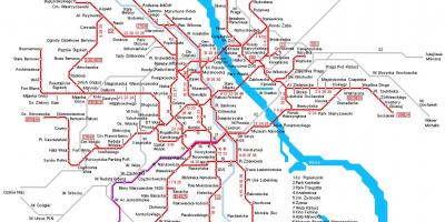 Warsaw peta kereta api